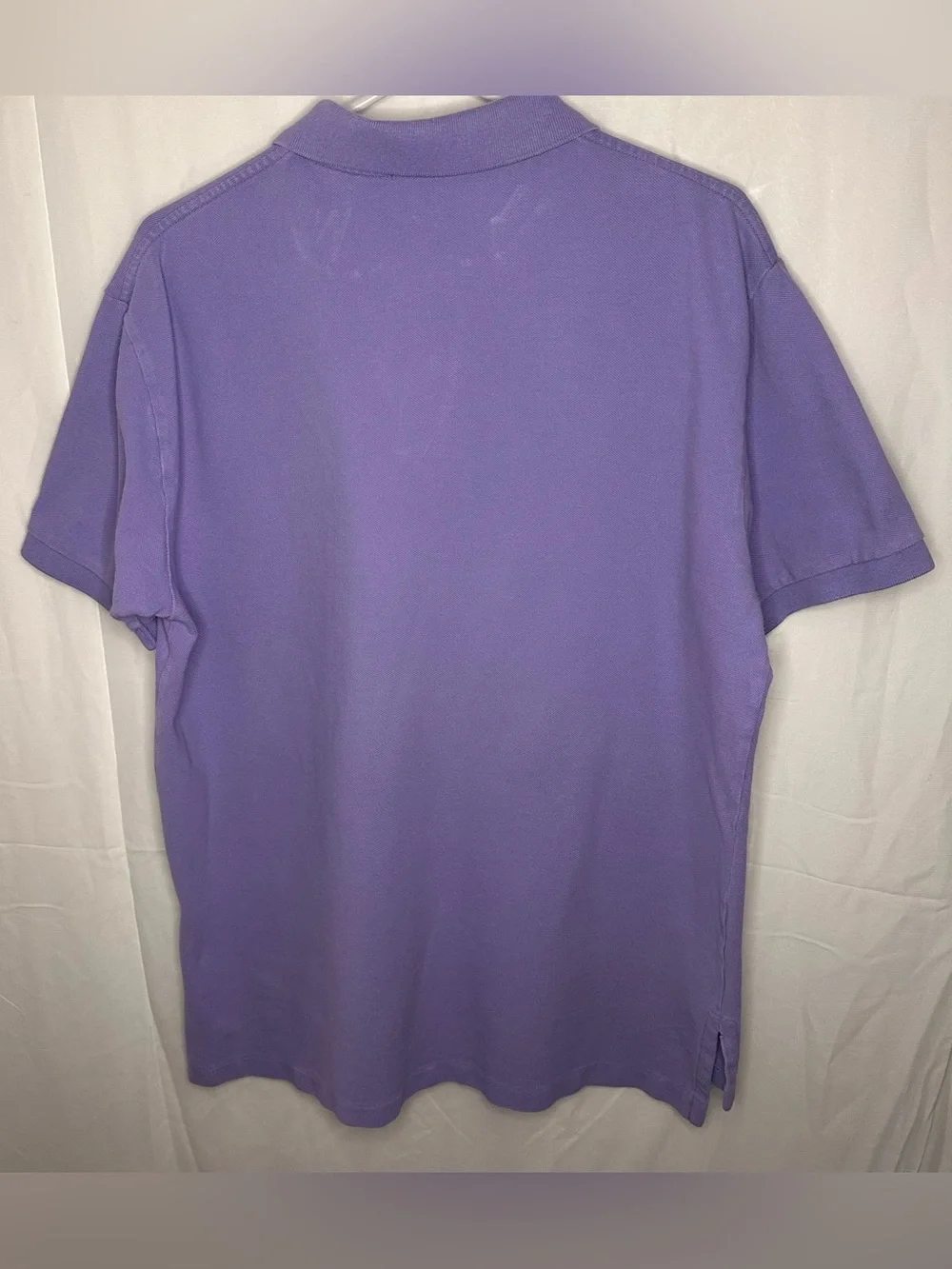 Ralph Lauren Purple Polo with Green Pony Logo Classic Golf Preppy Cotton Large
